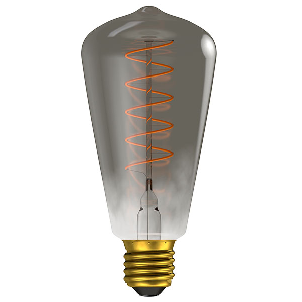 LED 4W Vintage Soft Coil Dimmable Gunmetal Squirrel Cage - ES - 4000K